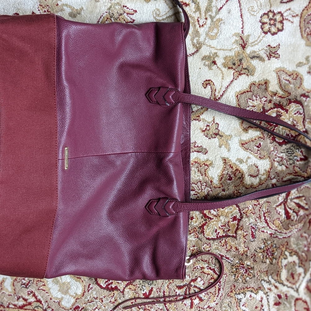 Rebecca Minkoff burgundy leather tote